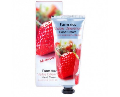 Крем для рук Farm Stay Visible Difference Strawberry