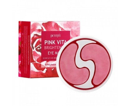 Тканевые патчи для глаз Petitfee Pink Vita Brightening